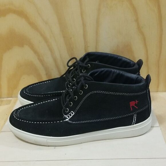 Vintage Rocawear Black and White Suede Chukka Boots Mens size 11 1/2 - Picture 3 of 7